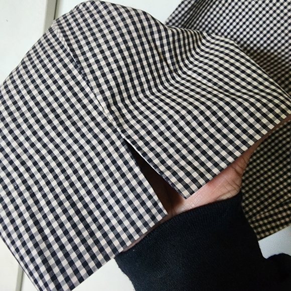 INC International Concepts Gingham Check Capri Cotton Pants - Picture 4 of 9